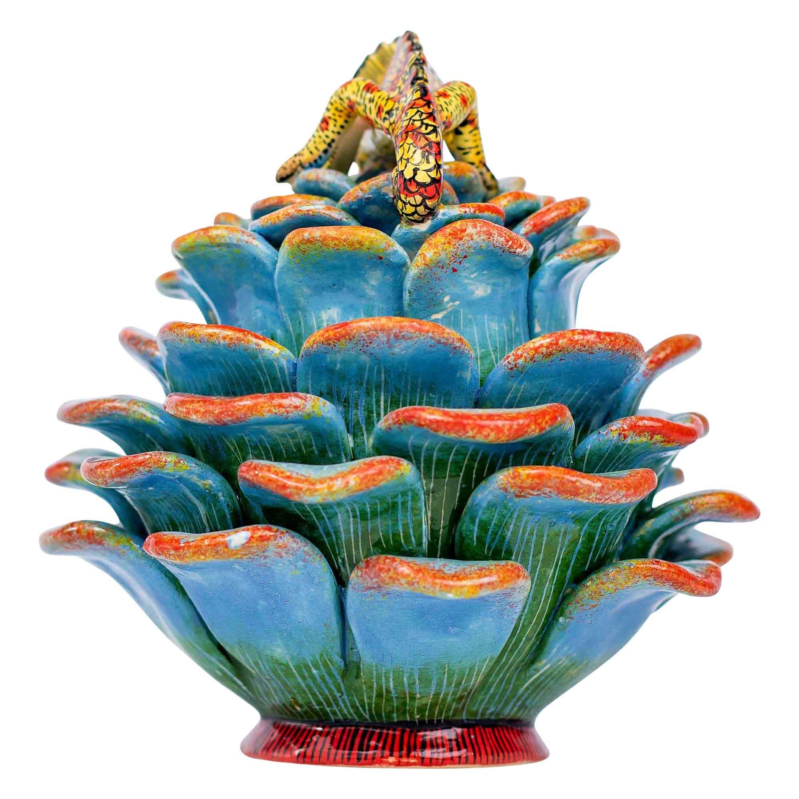 Chameleon & succulent jewelry box