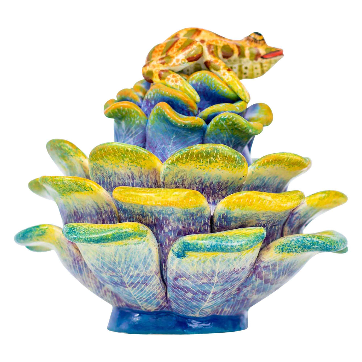 Frog & succulent jewelry box