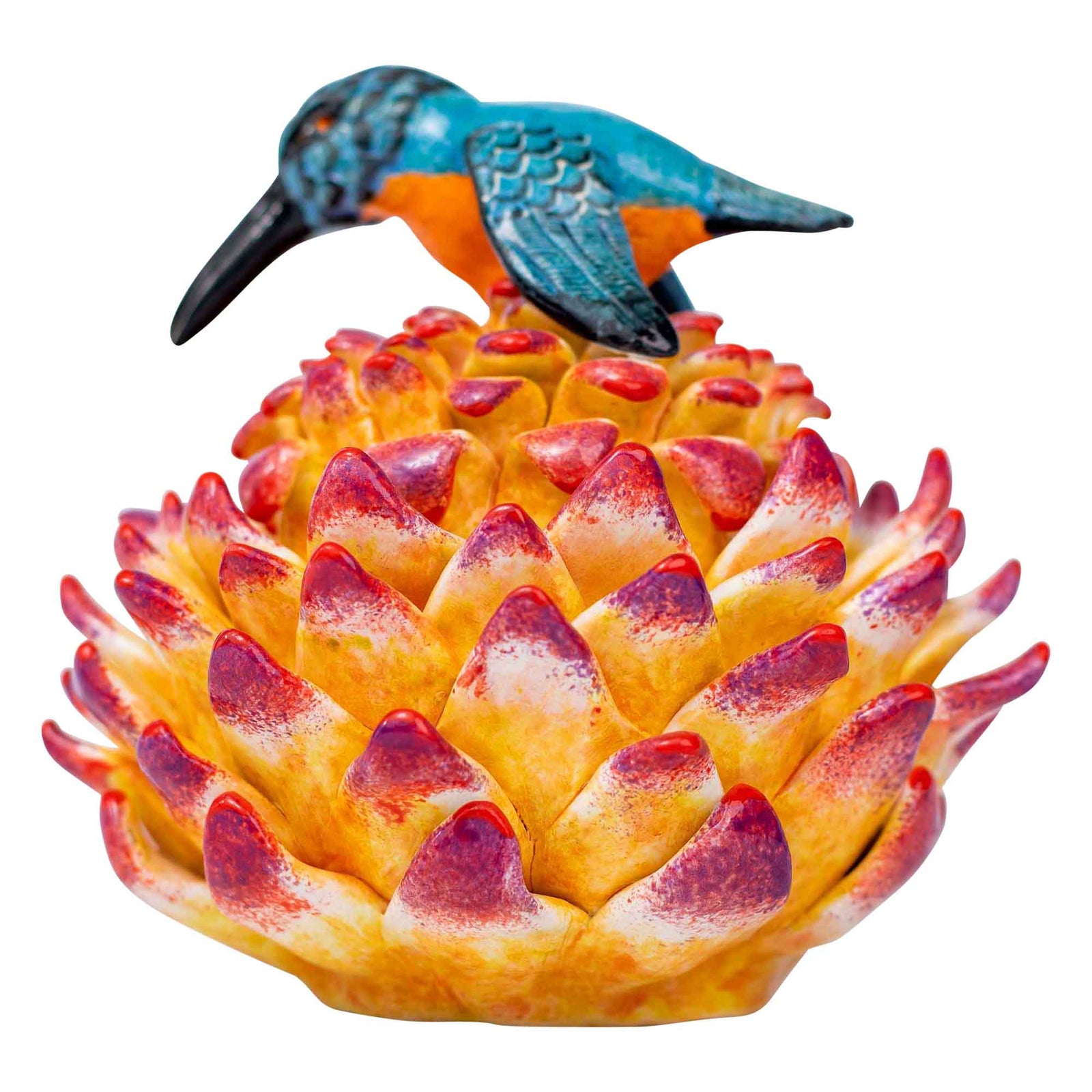 Bird & protea jewelry box