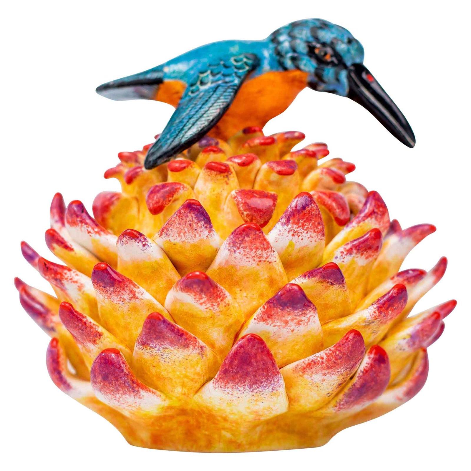 Bird & protea jewelry box