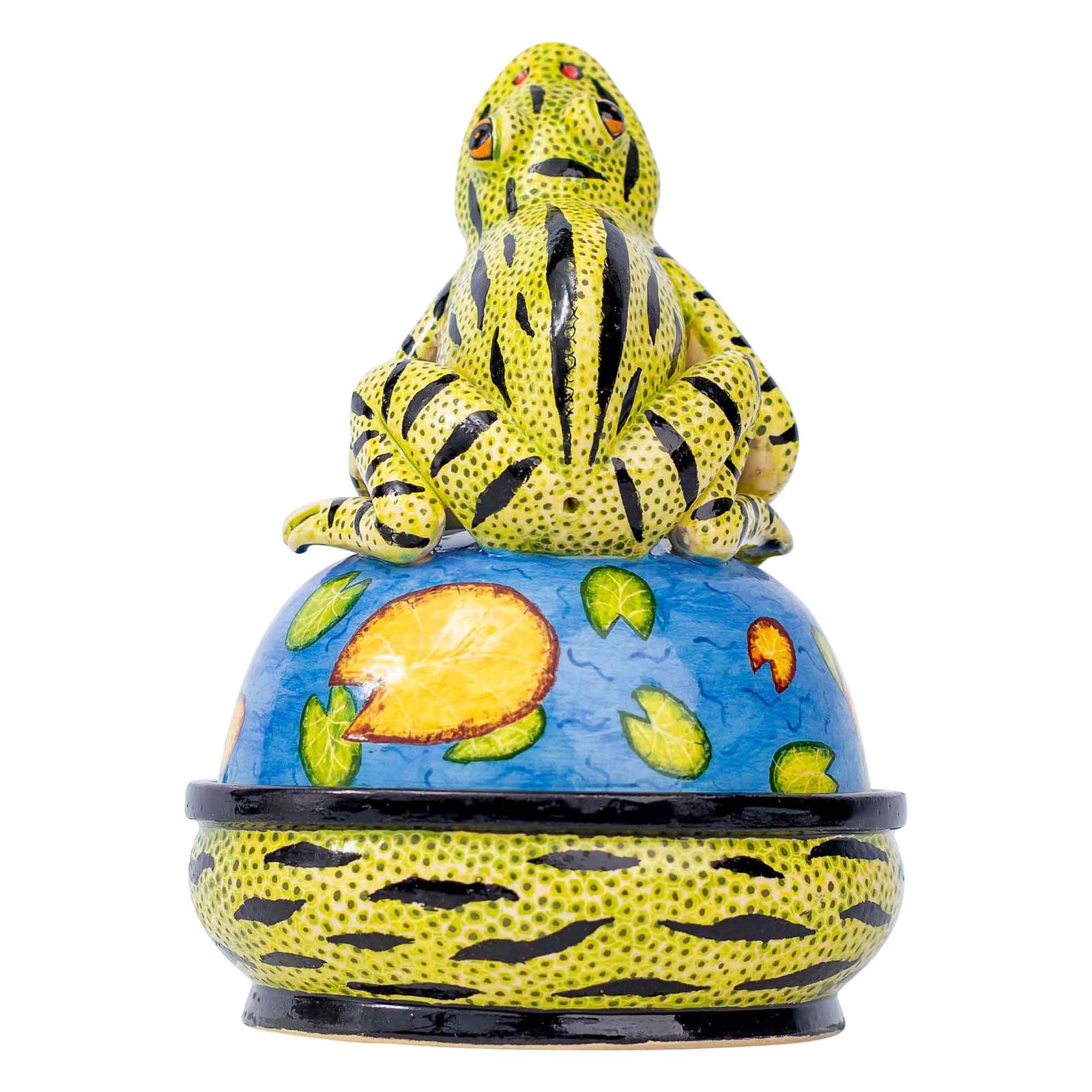Frog butter dish