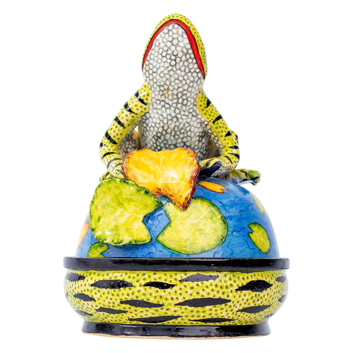 Frog butter dish