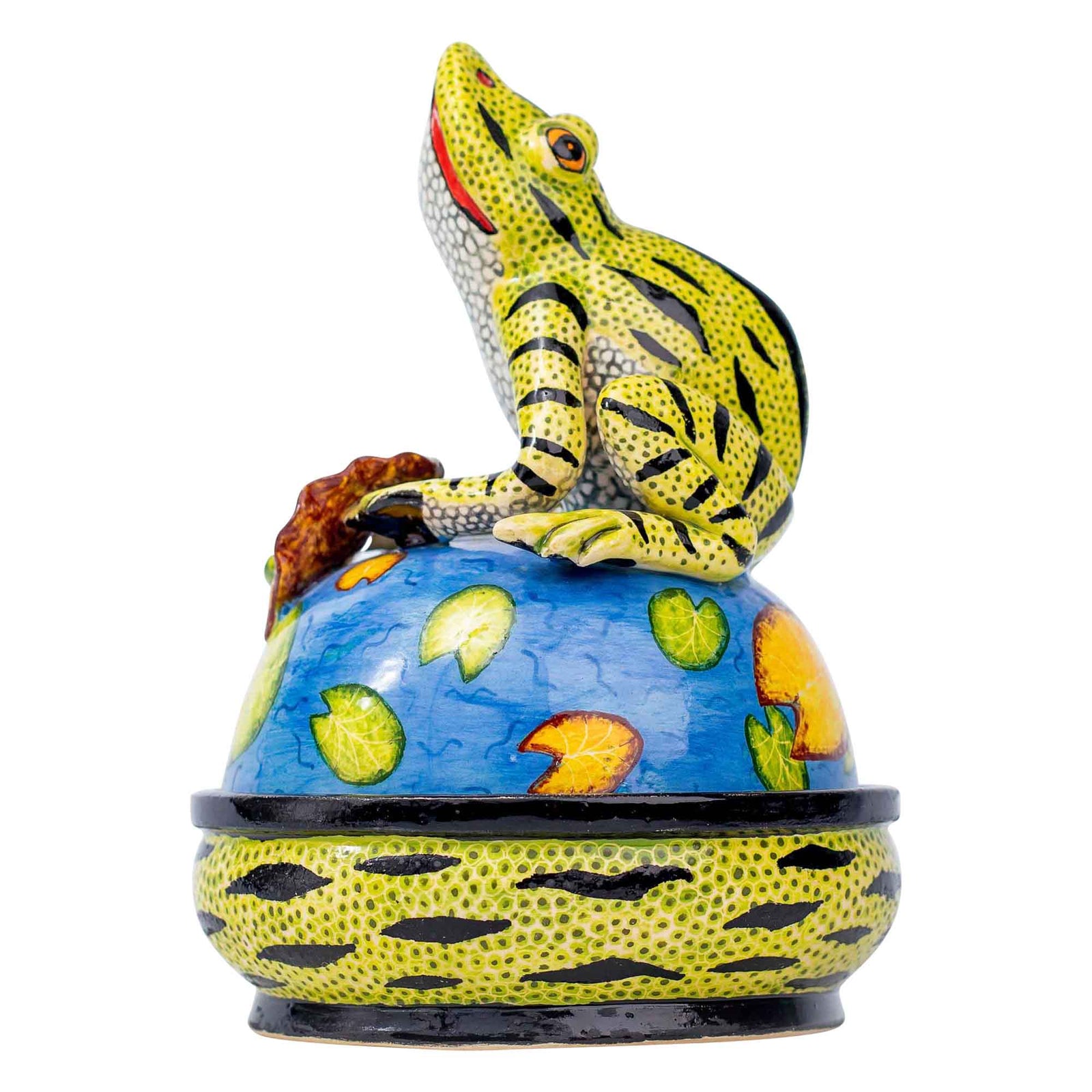 Frog butter dish