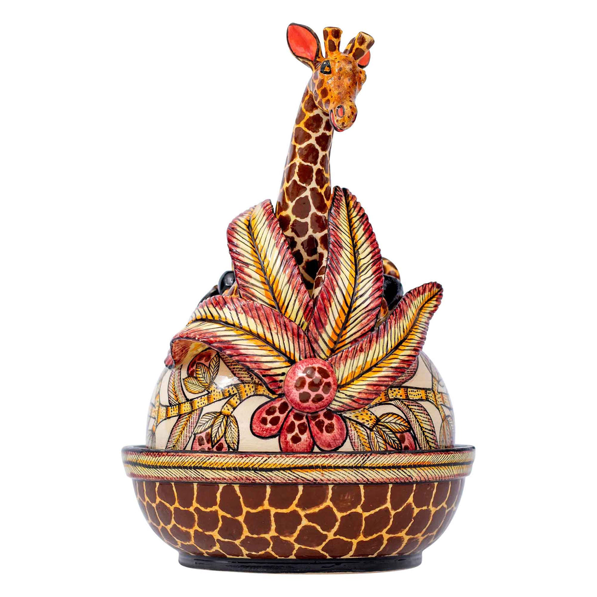 Giraffe butter dish