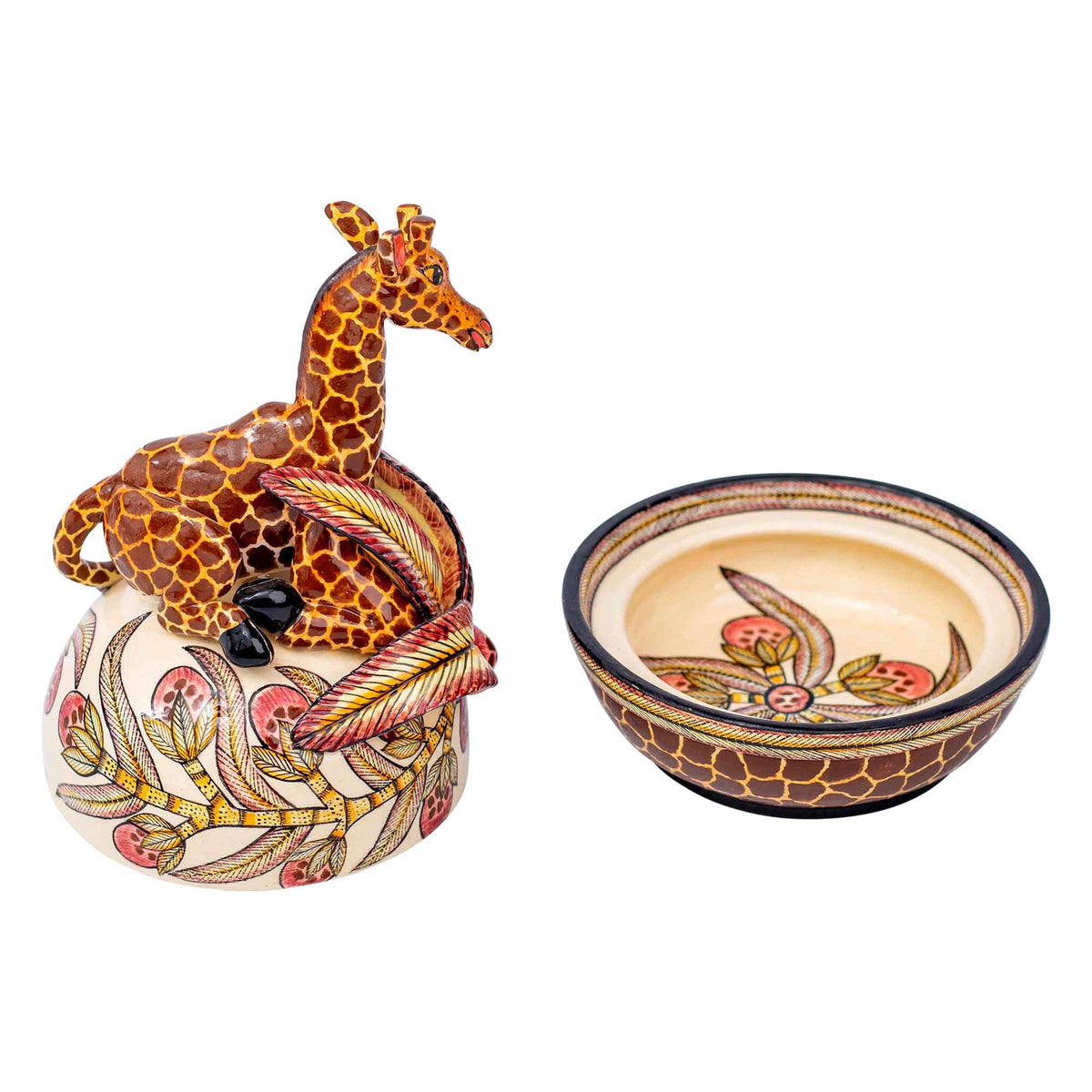 Giraffe butter dish