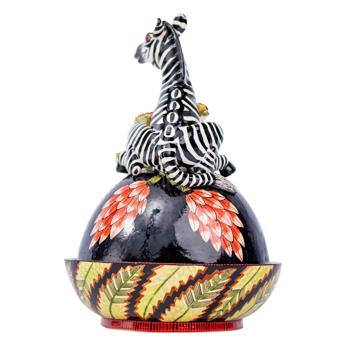 Zebra butter dish