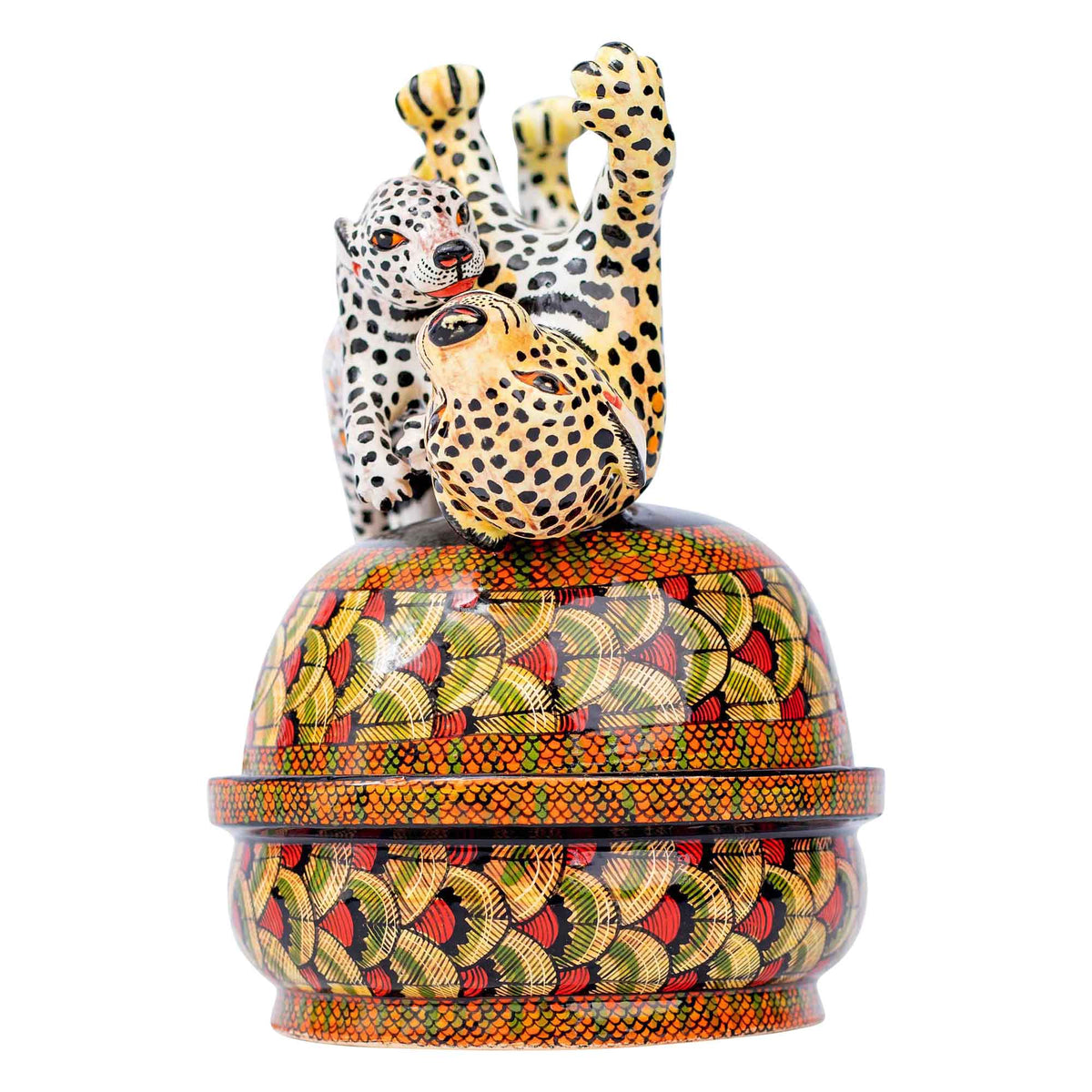 Leopard butter dish