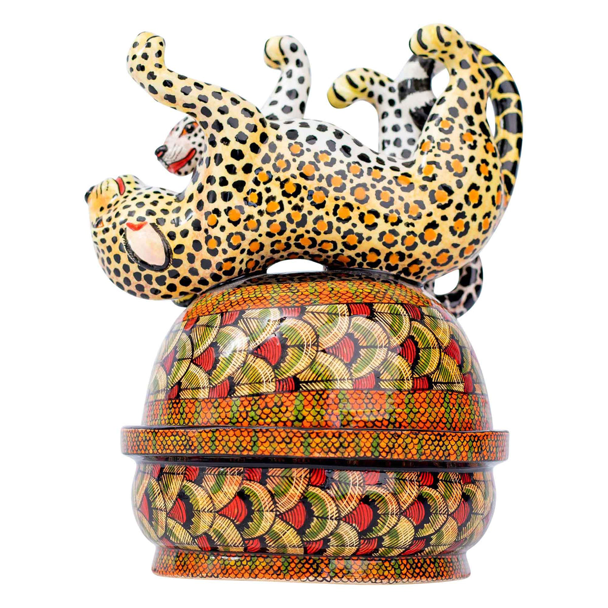 Leopard butter dish