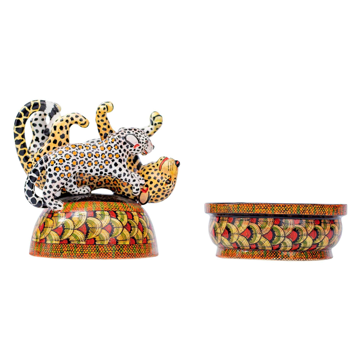 Leopard butter dish