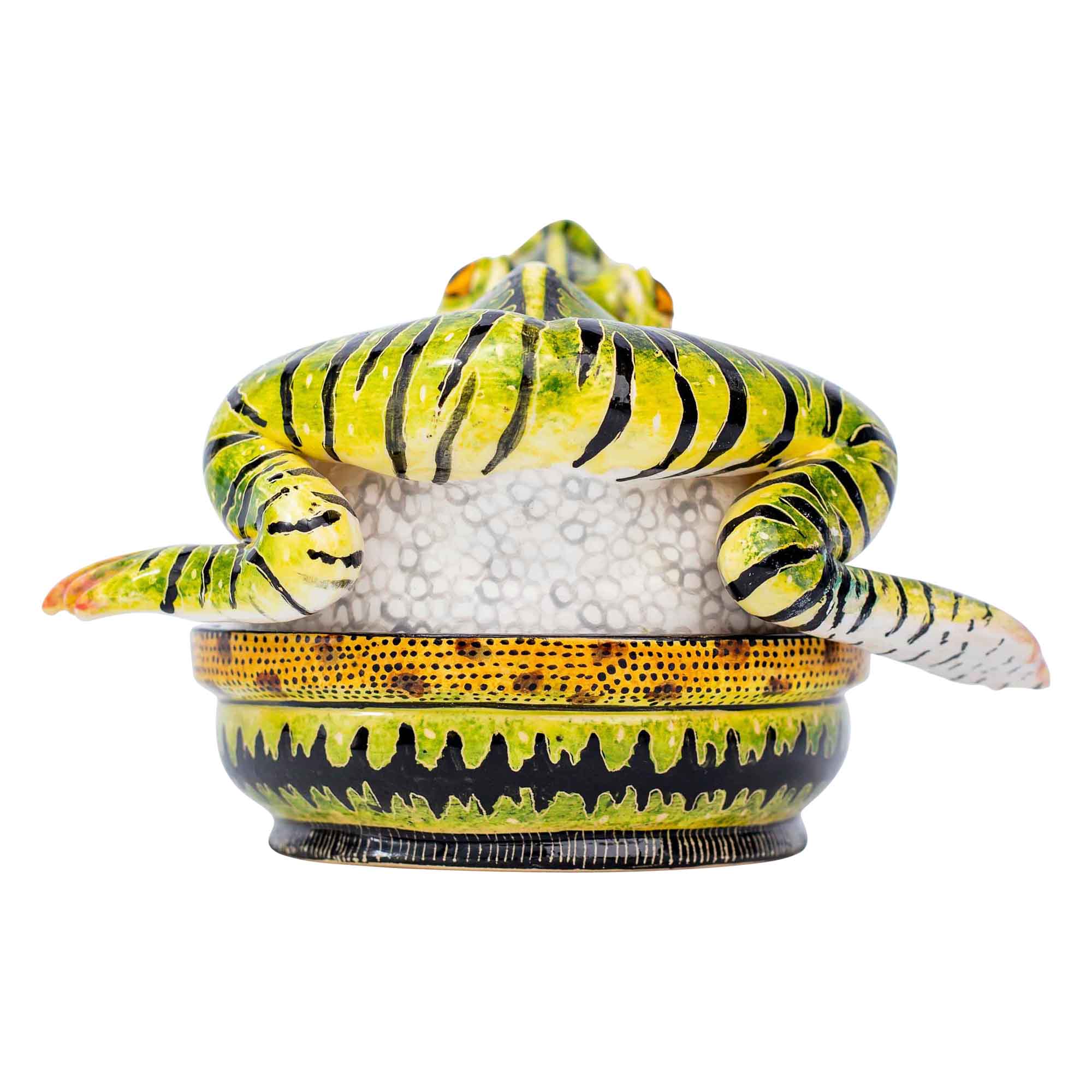 Frog butter dish