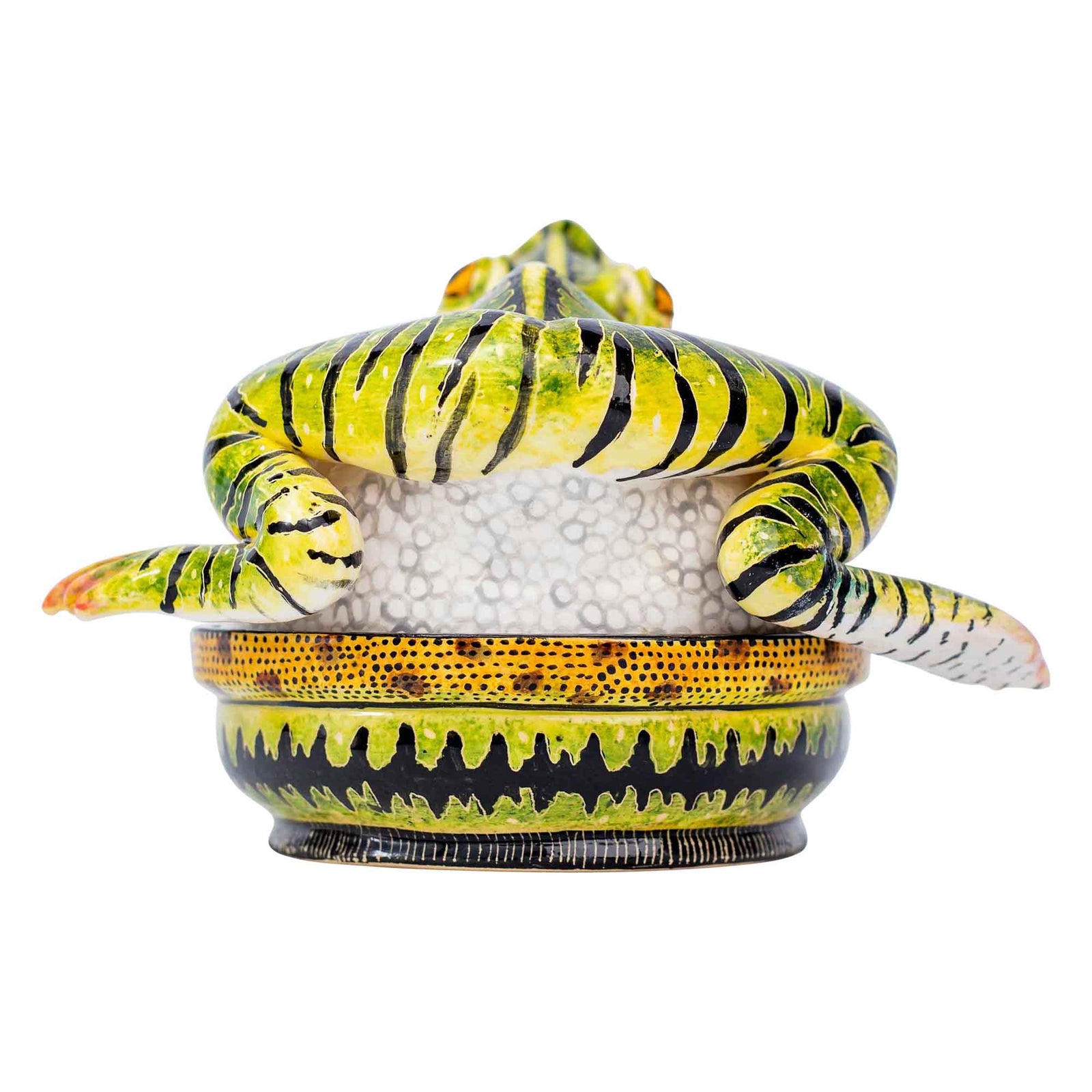 Frog butter dish
