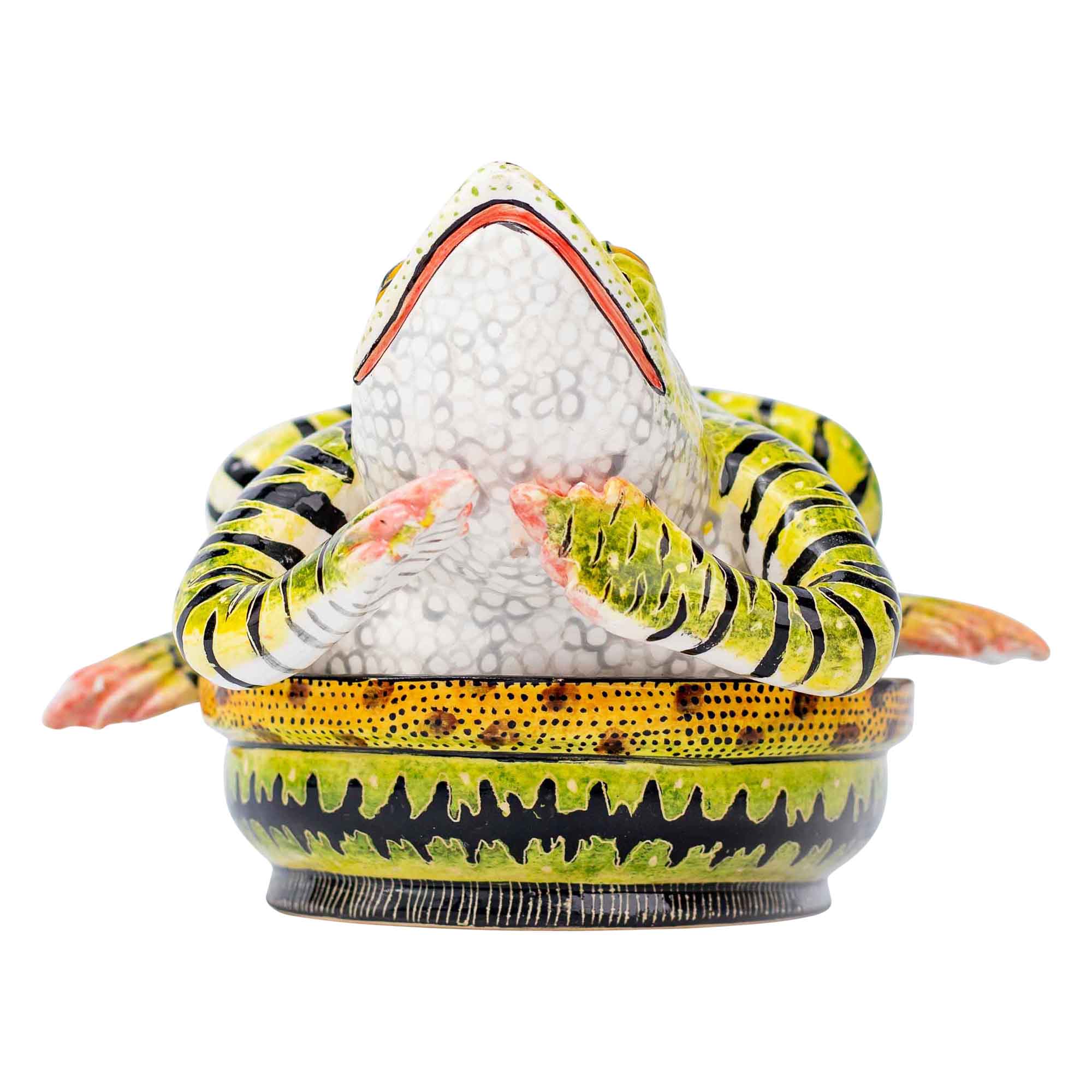 Frog butter dish