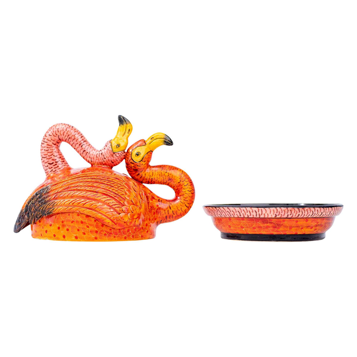 Flamingo butter dish
