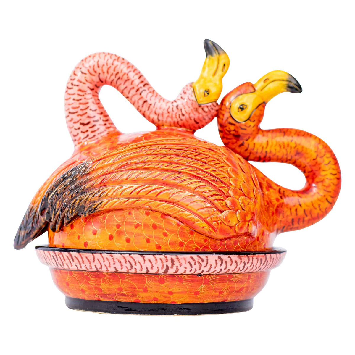 Flamingo butter dish