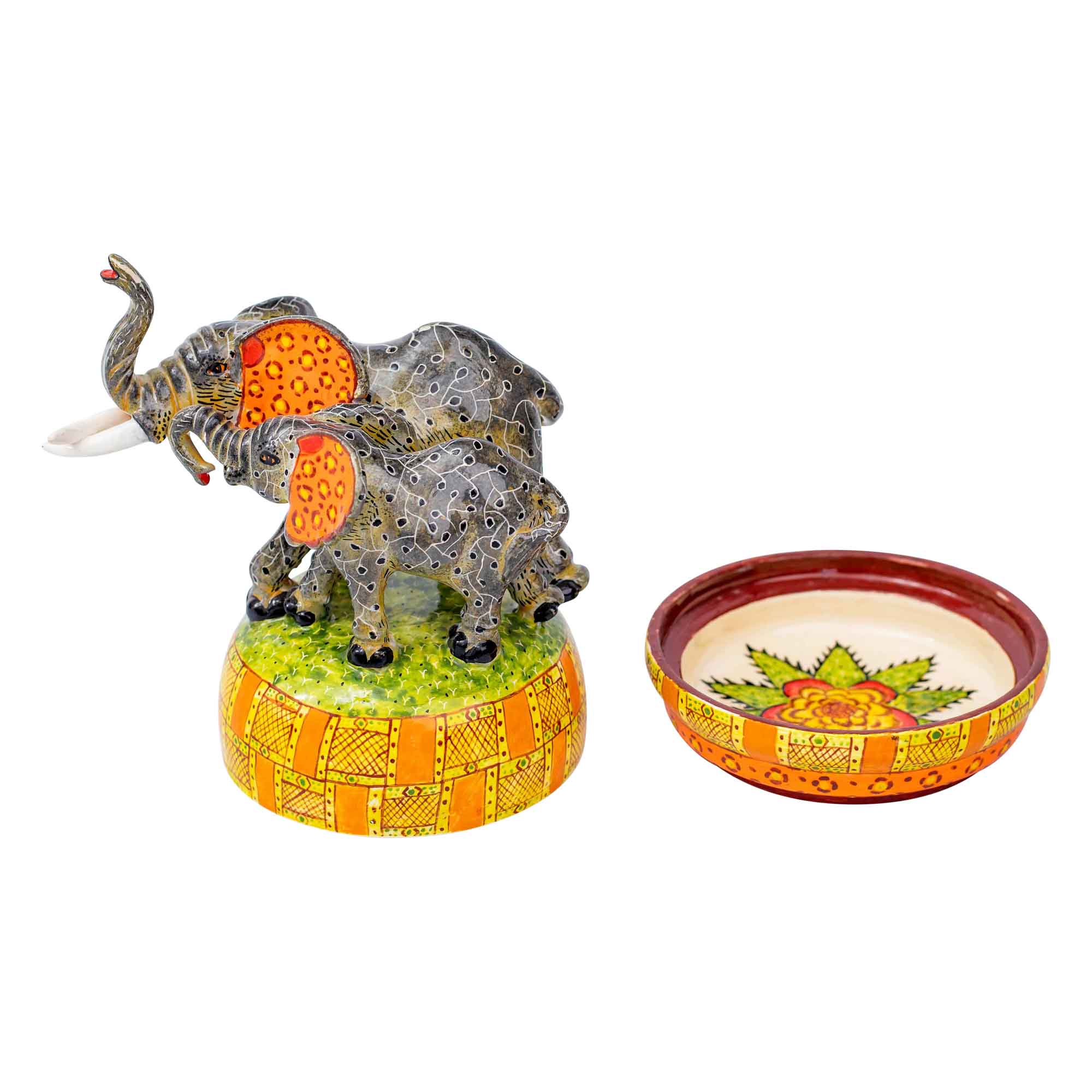 Elephant butter dish