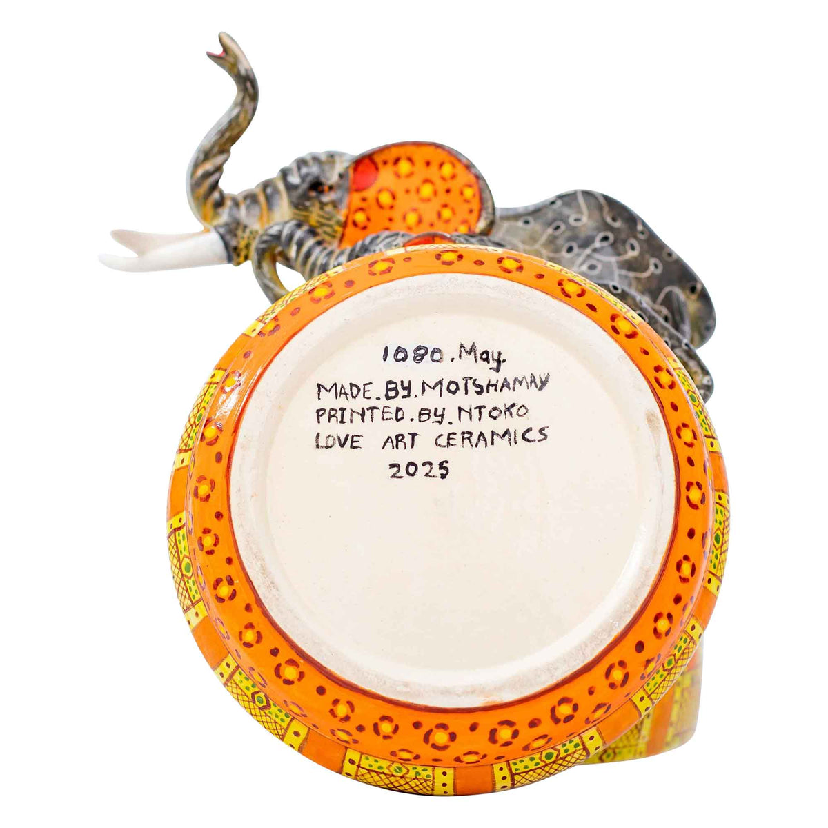 Elephant butter dish