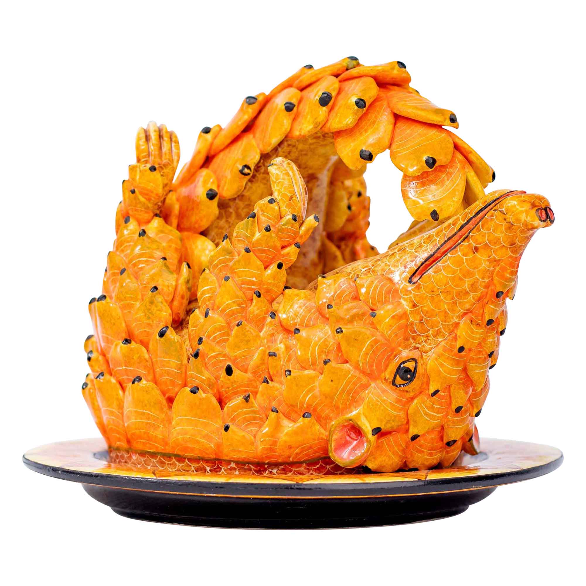Pangolin butter dish