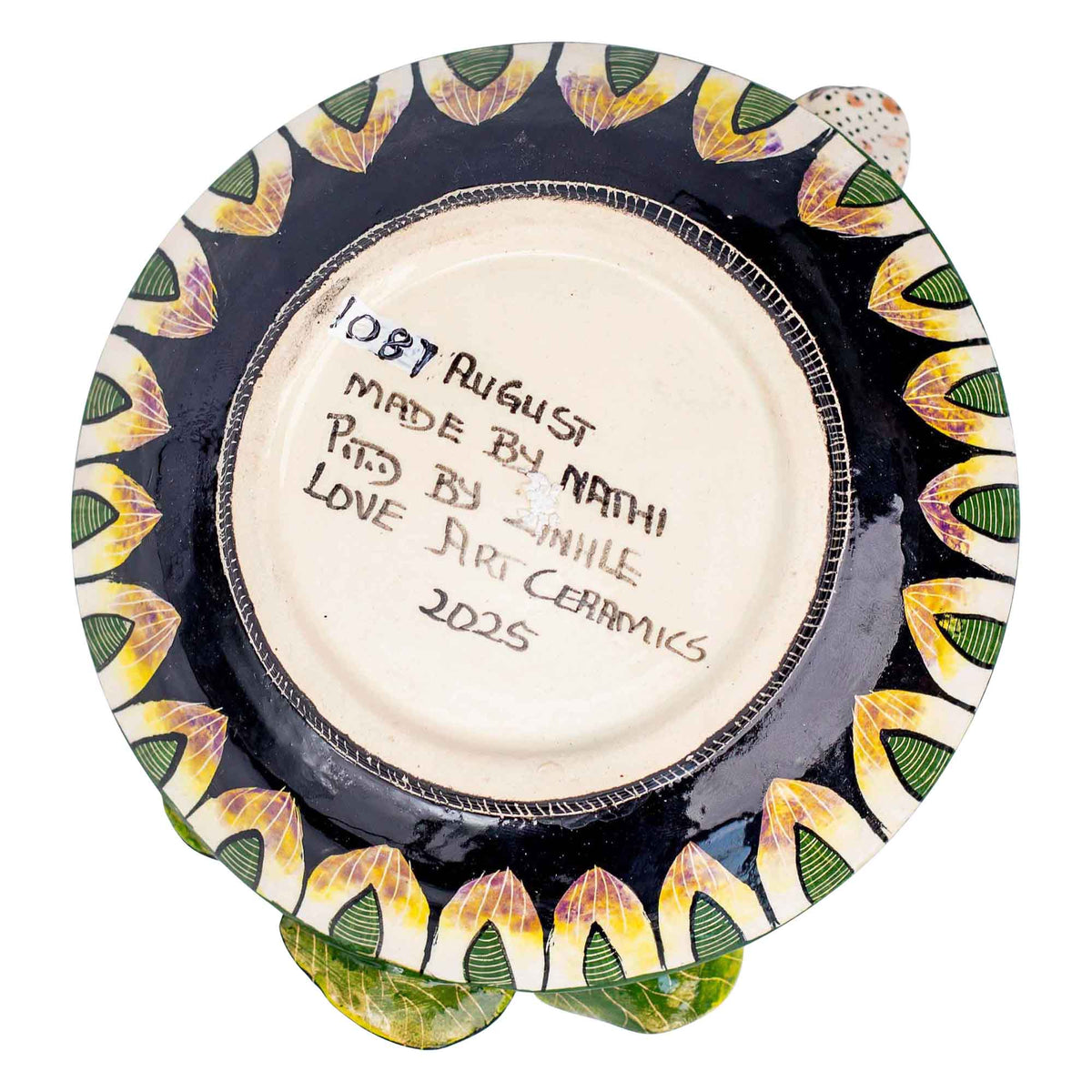 Frog & protea coin dish
