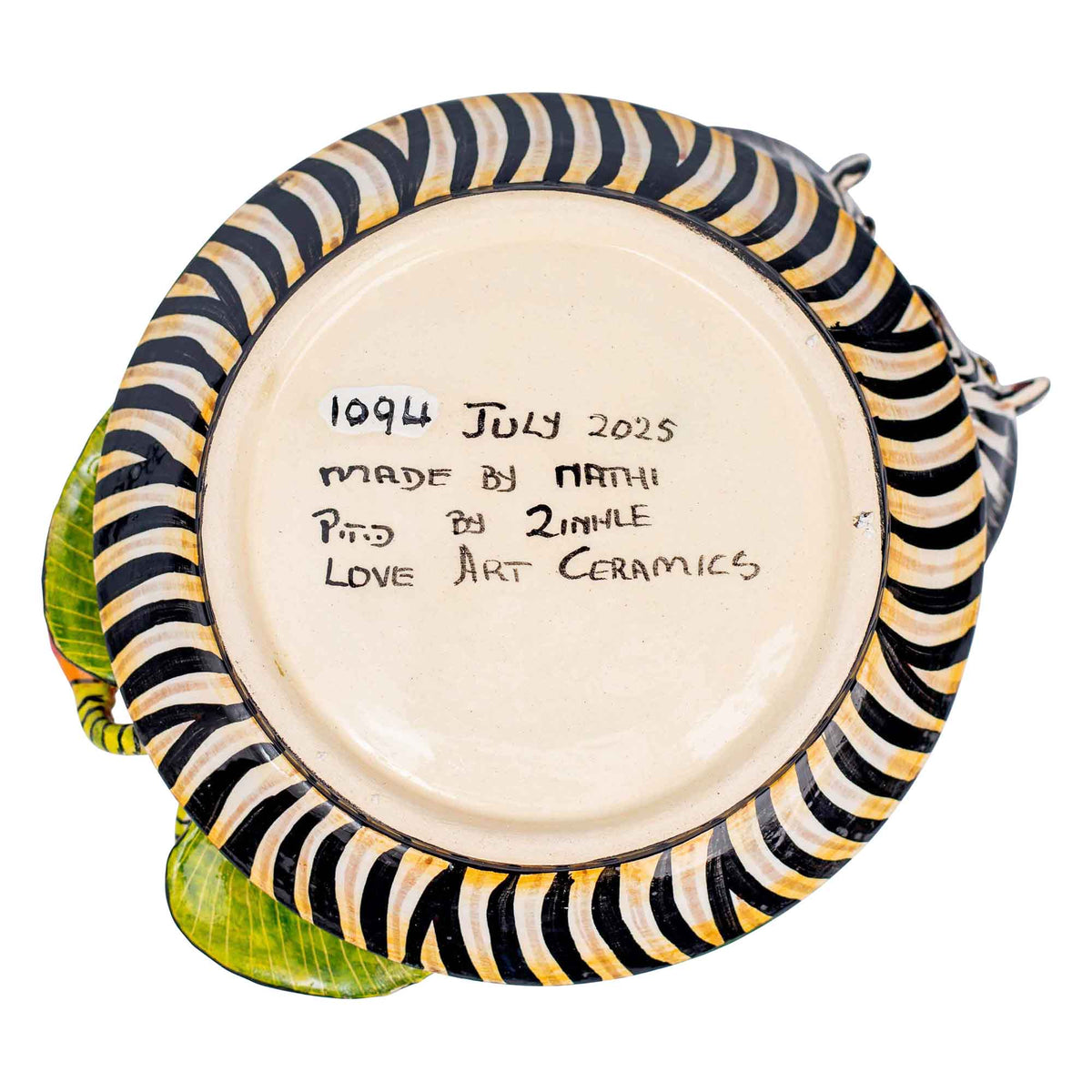 Zebra coin dish