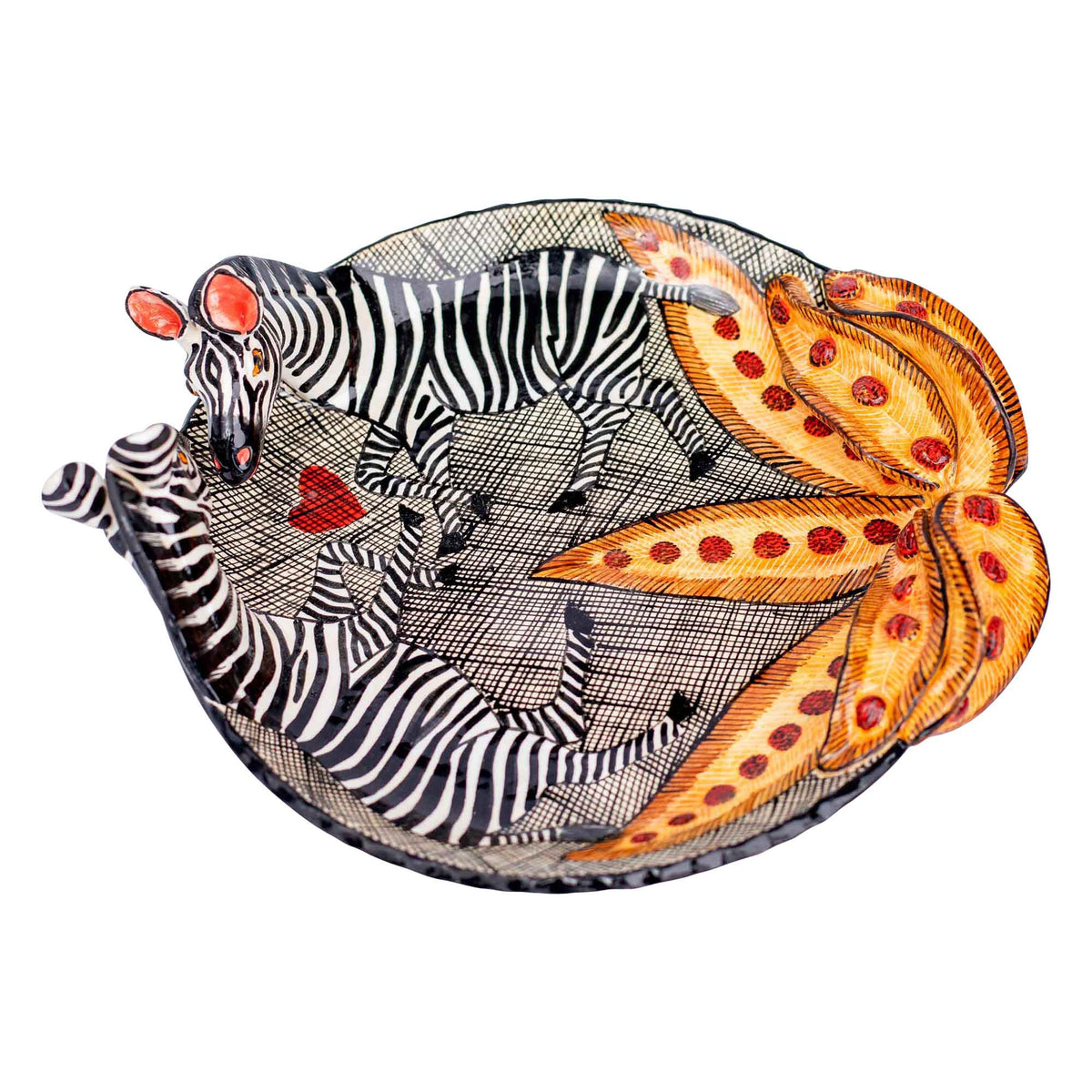 Zebra coin dish