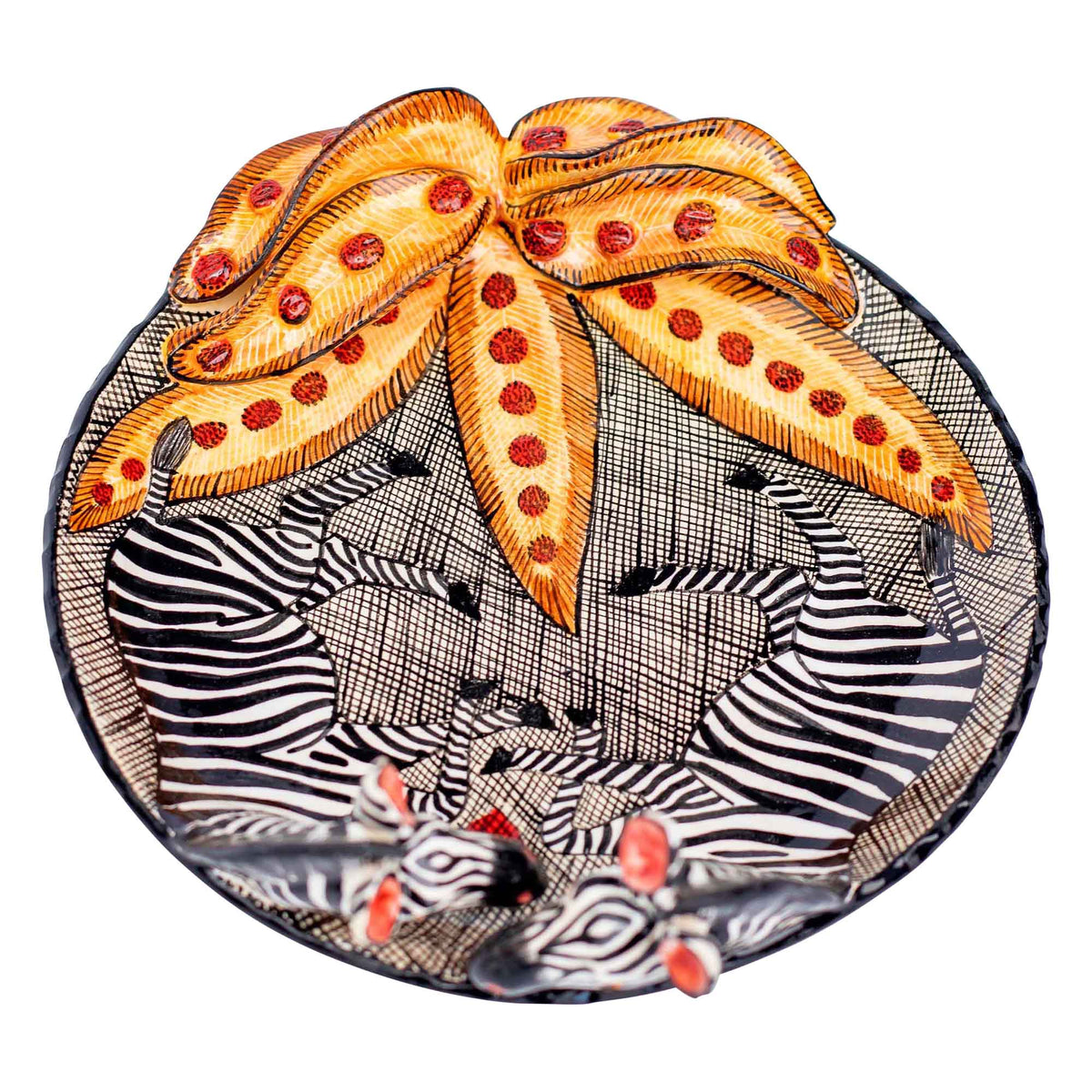 Zebra coin dish