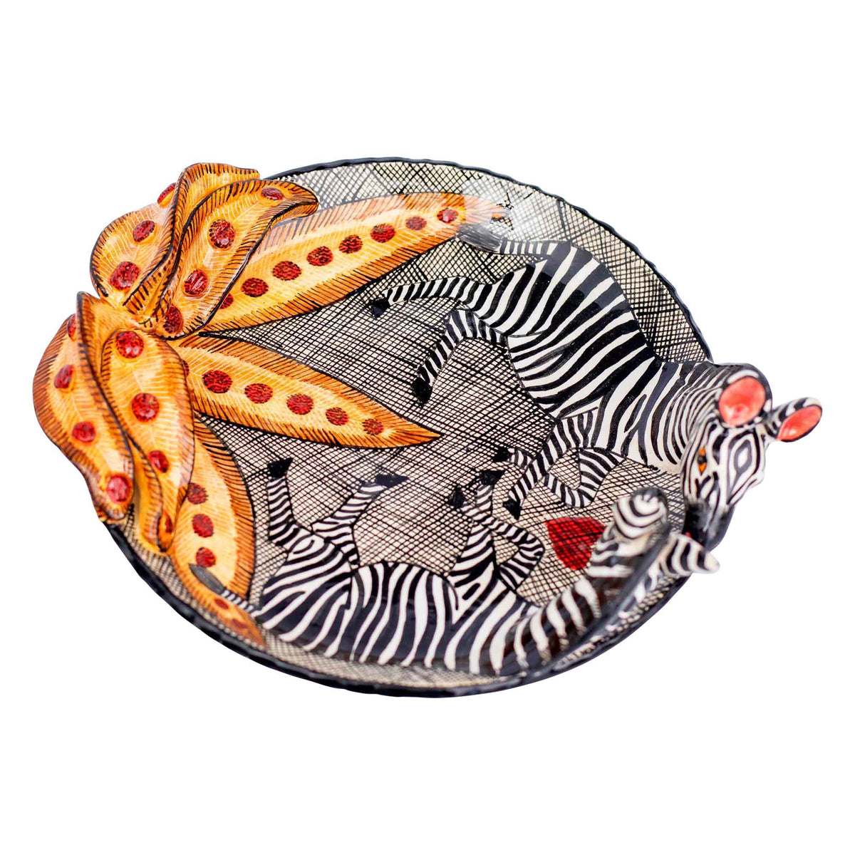 Zebra coin dish