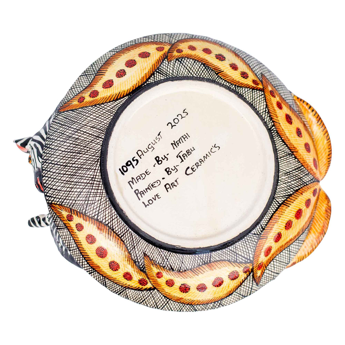 Zebra coin dish