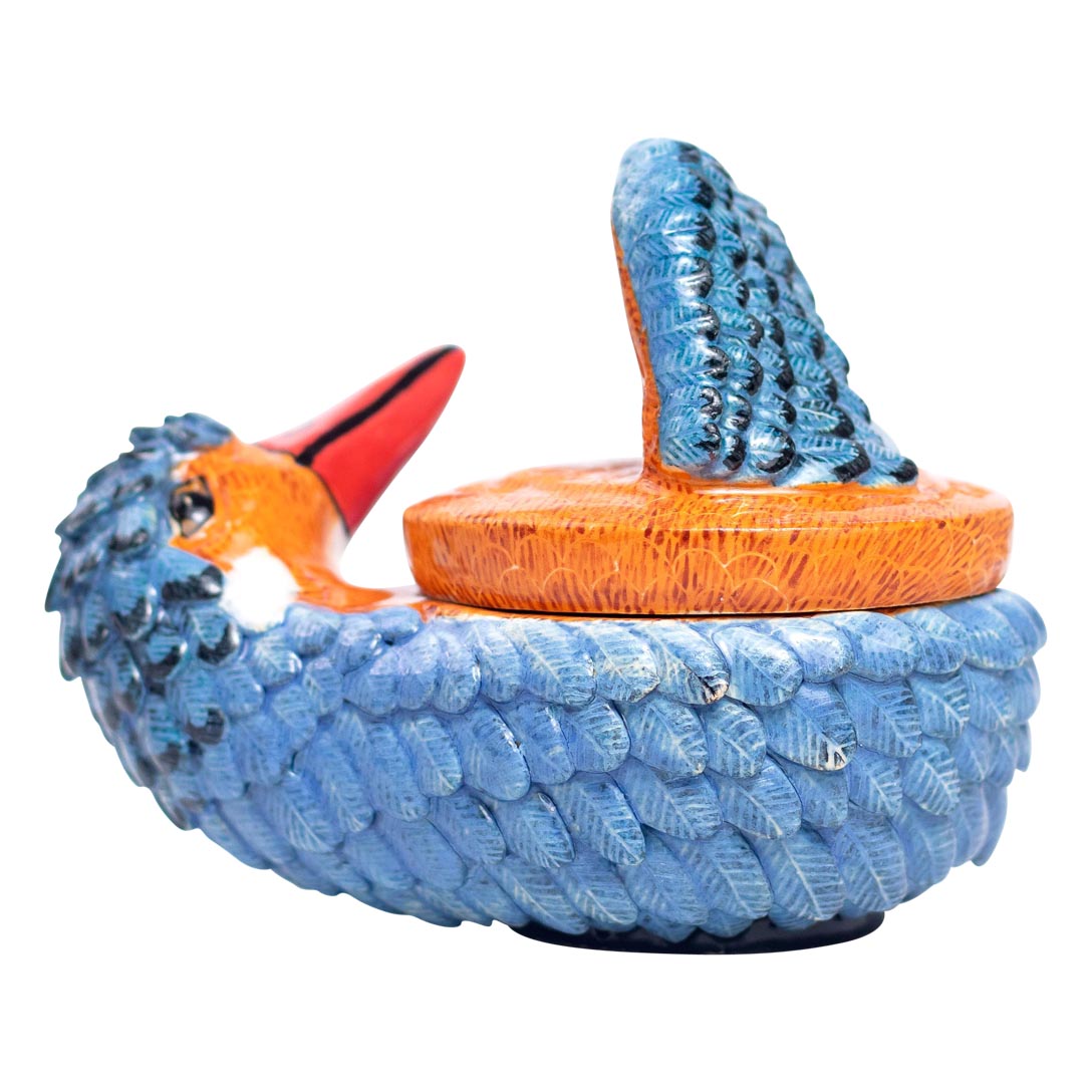 Kingfisher bird jewelry box