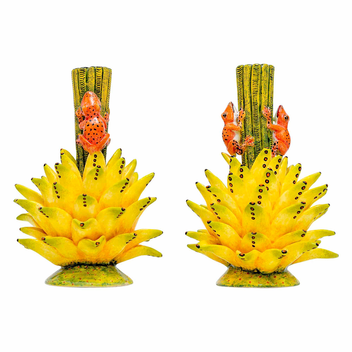 Pair Of Protea Candlesticks