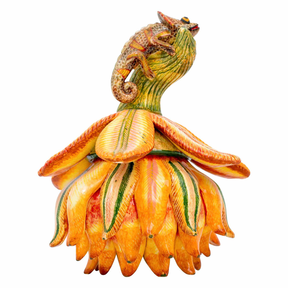 Chameleon, Flower Jewelry Box
