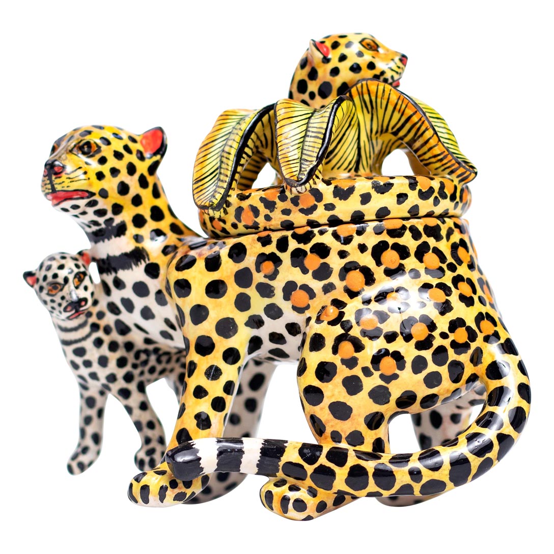 Cheetah & zebra jewelry box