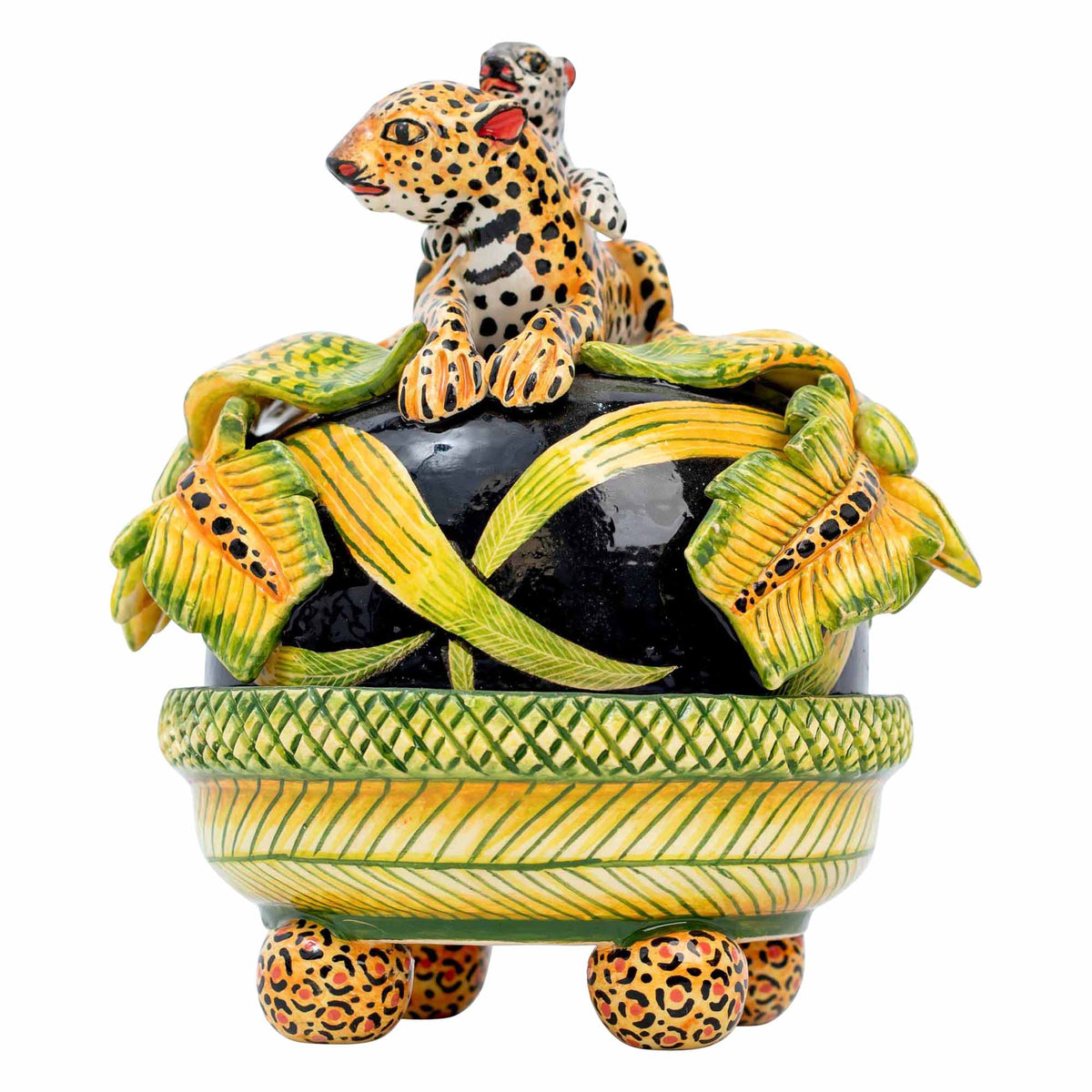 Leopard Butterdish