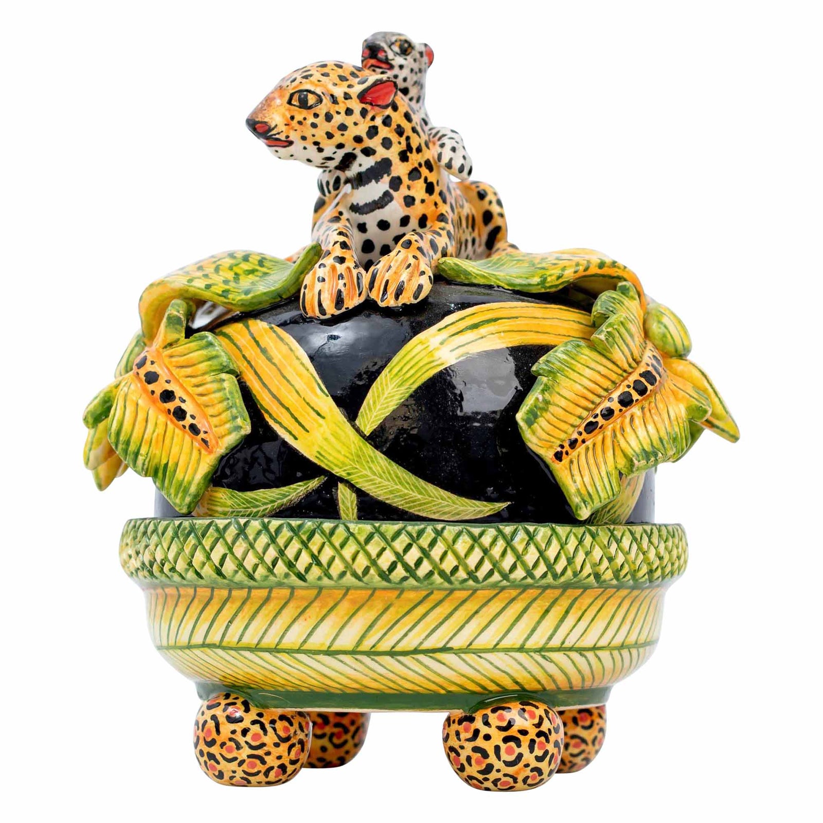Leopard Butterdish