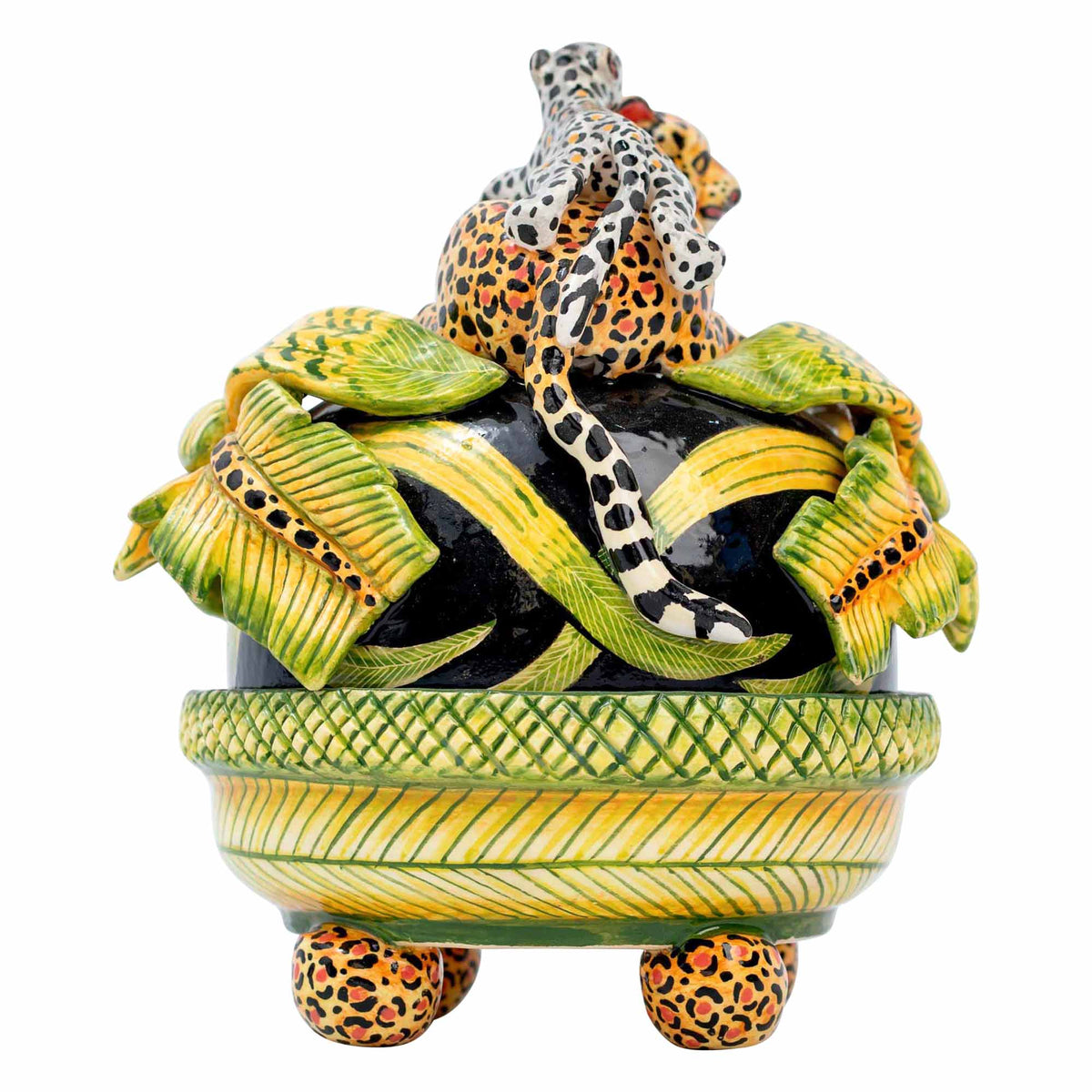 Leopard Butterdish