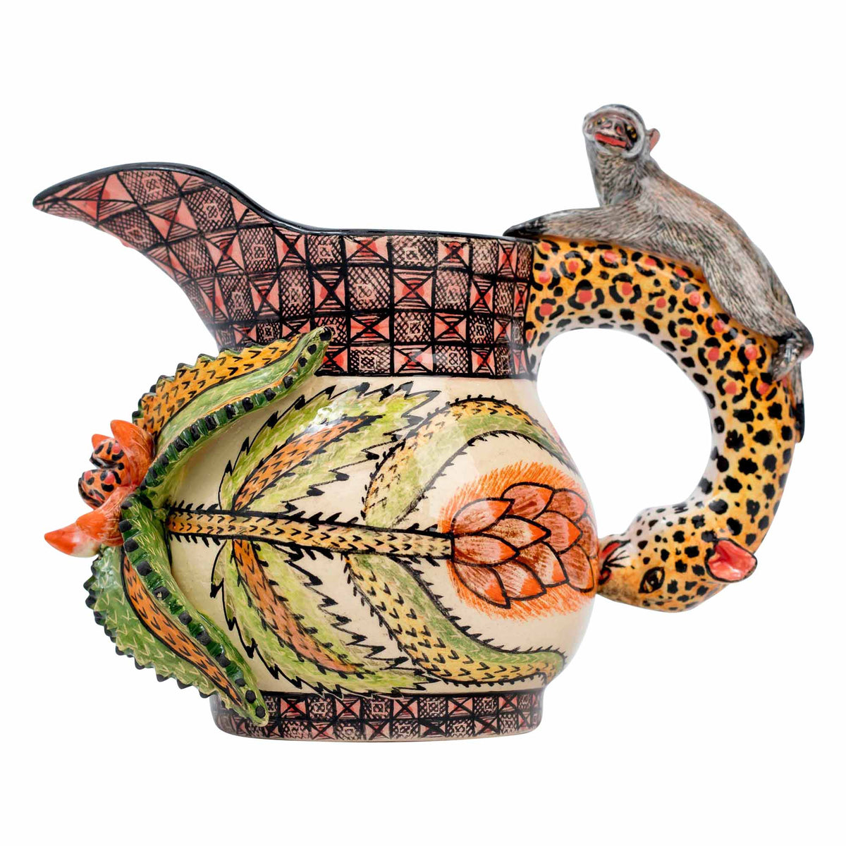 Leopard & Monkey Jug