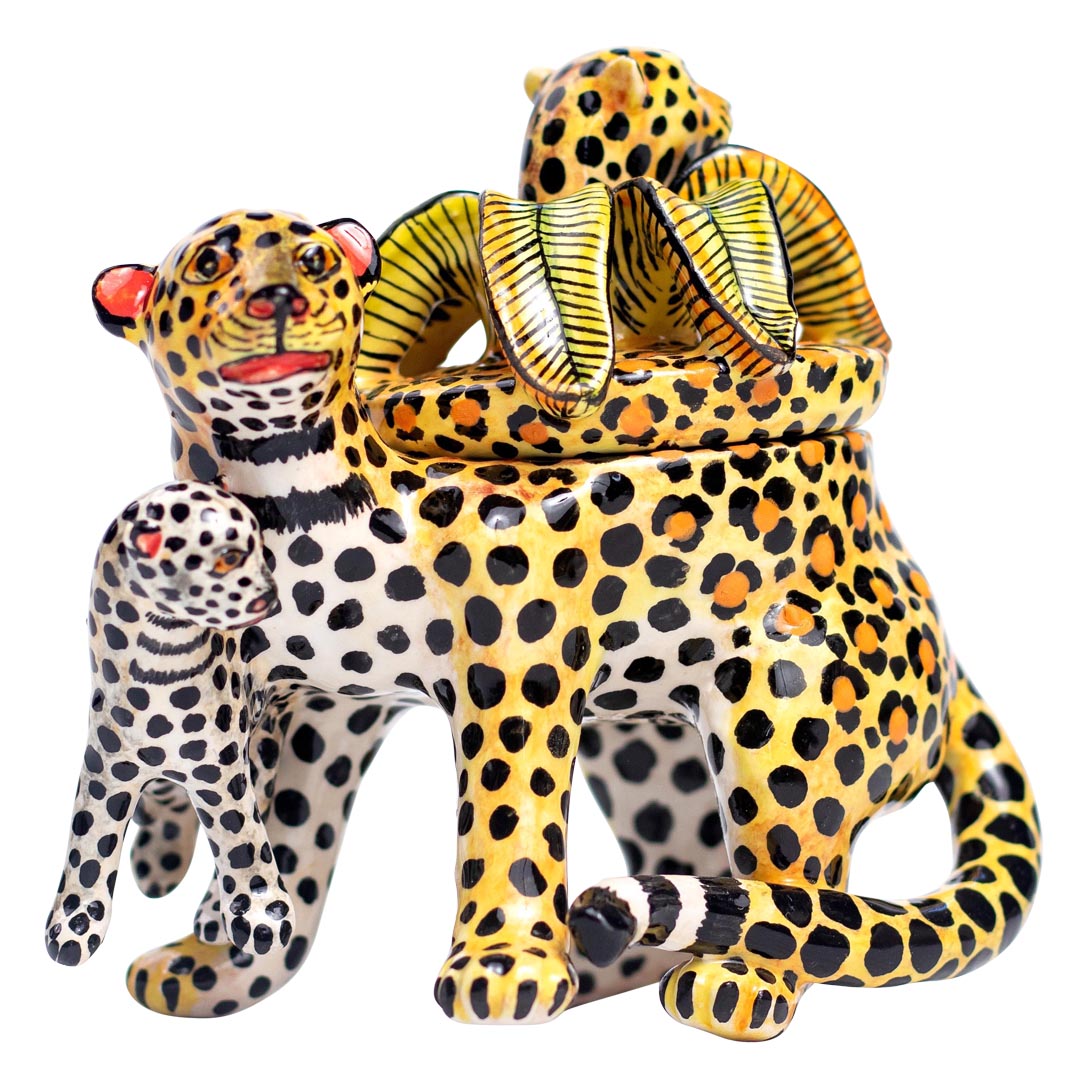 Cheetah & zebra jewelry box