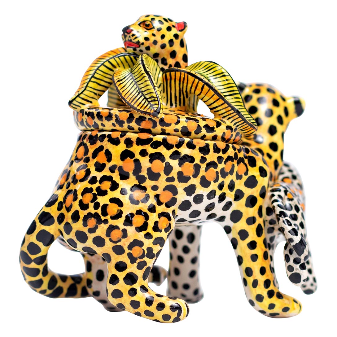 Cheetah & zebra jewelry box