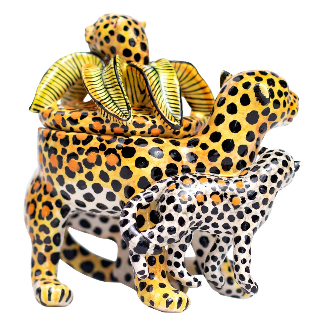 Cheetah & zebra jewelry box