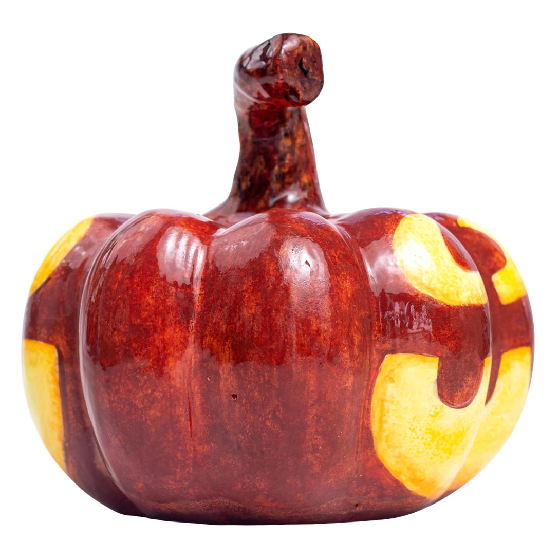 Halloween pumpkin sculpture