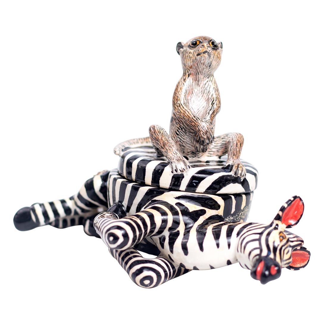 Monkey Zebra jewelry box