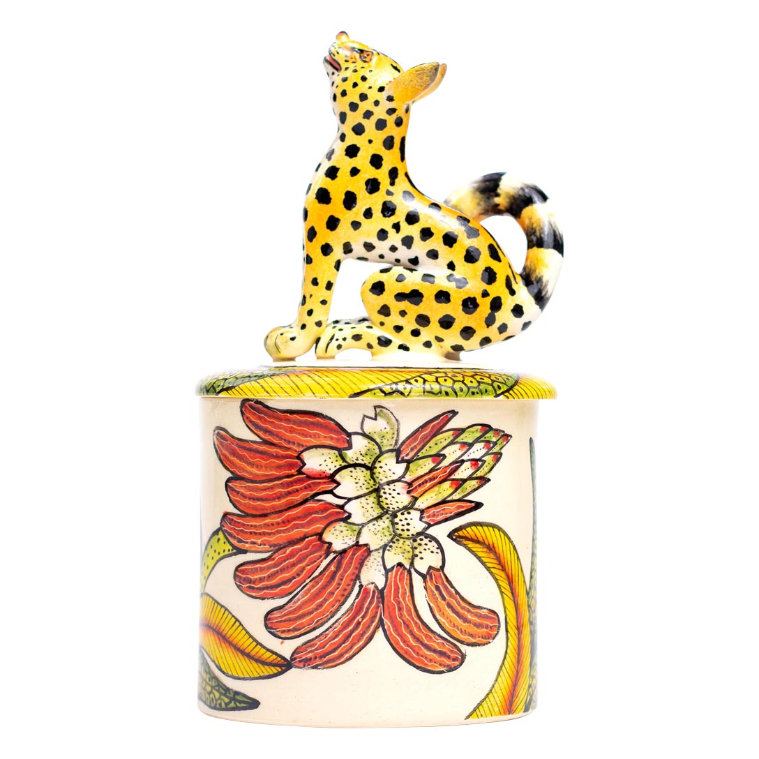 Serval cat jewelry box