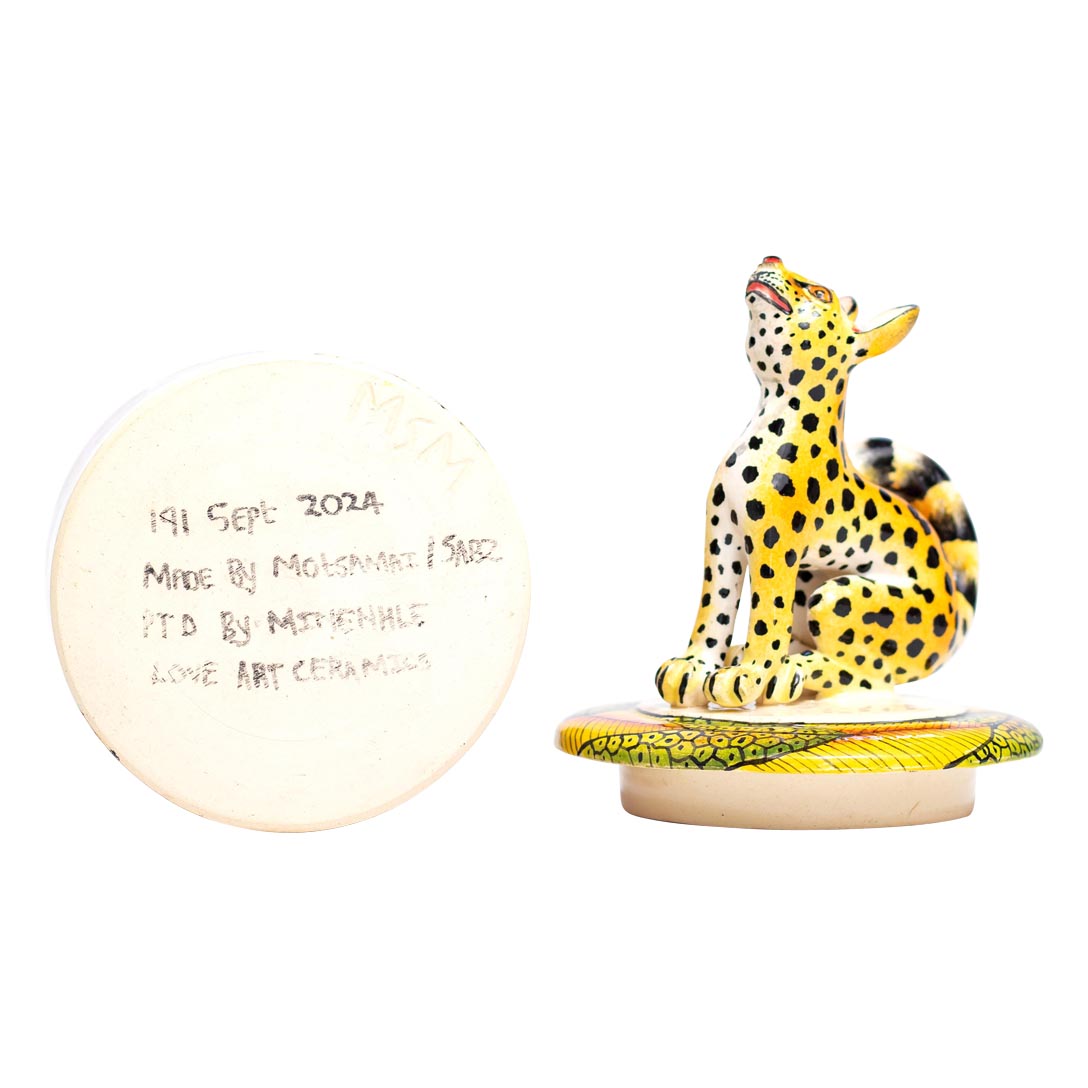 Serval cat jewelry box