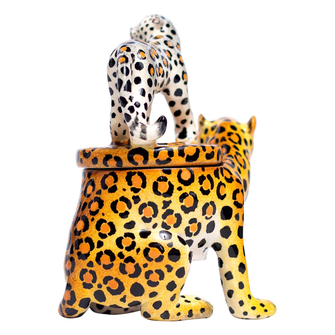 Small leopard jewelry box