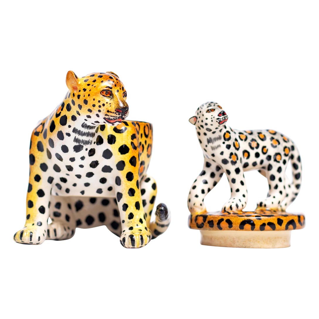 Small leopard jewelry box