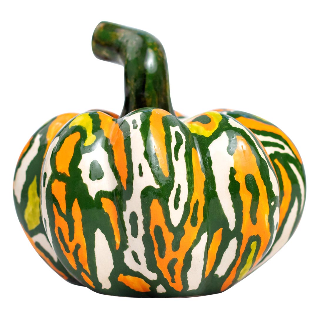 Autumn harvest pumpkin sculpture