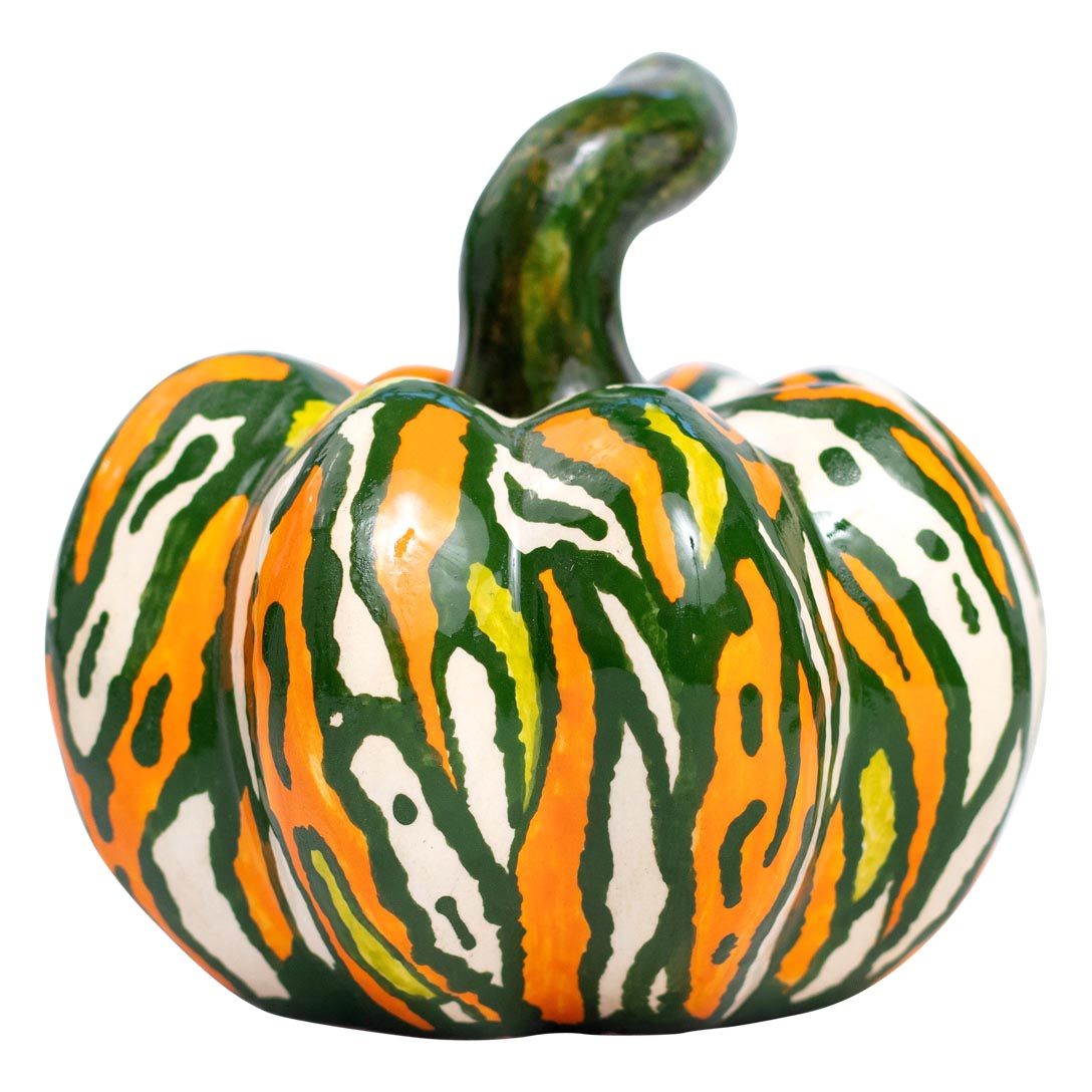 Autumn harvest pumpkin sculpture