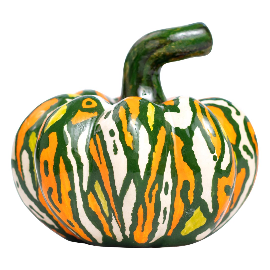 Autumn harvest pumpkin sculpture