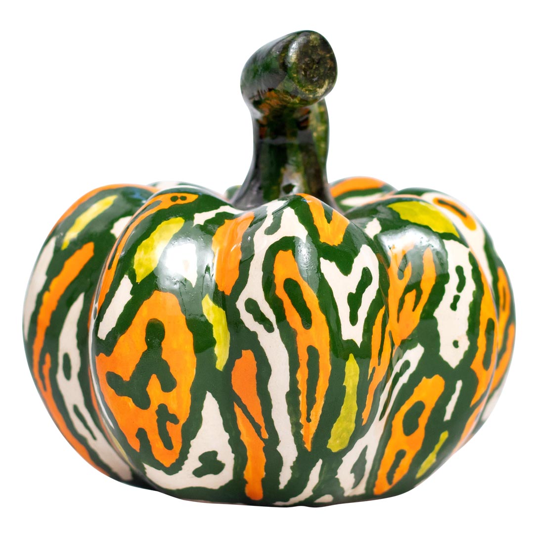 Autumn harvest pumpkin sculpture