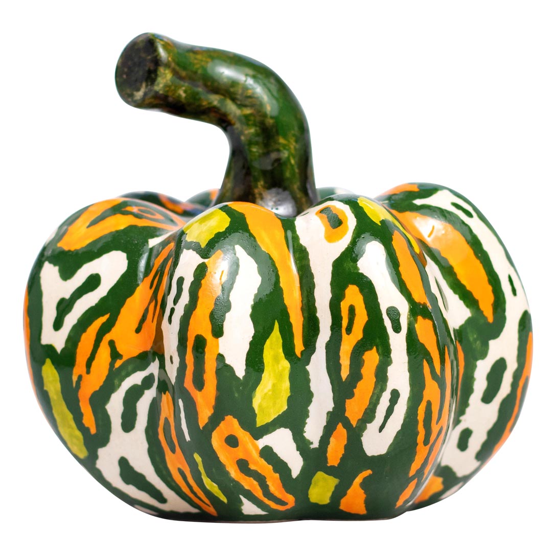 Autumn harvest pumpkin sculpture
