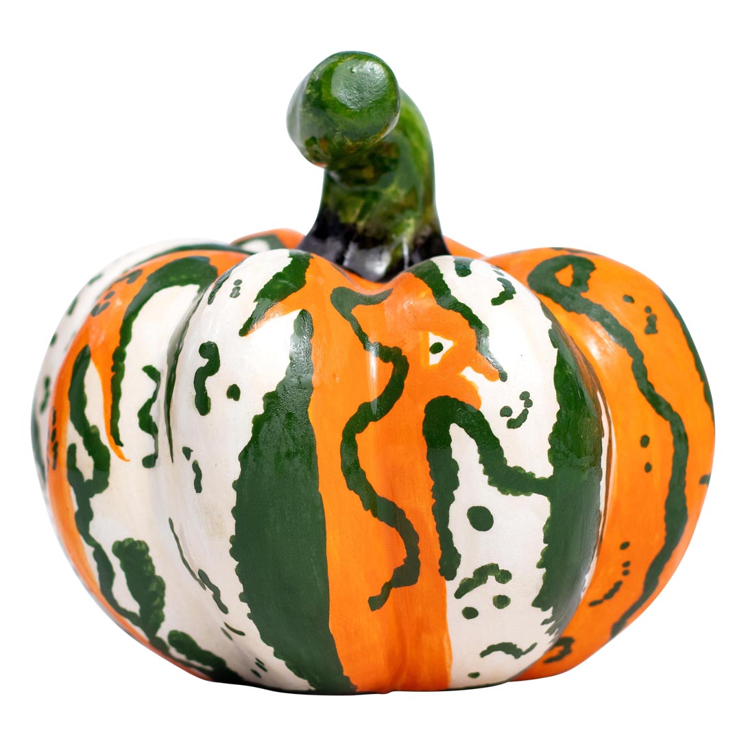 Autumn harvest pumpkin sculpture